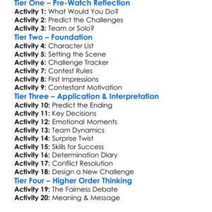 Last To Leave 2024 Worksheet Activity Booklet