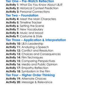 Lbj 1991 Worksheet Activity Booklet