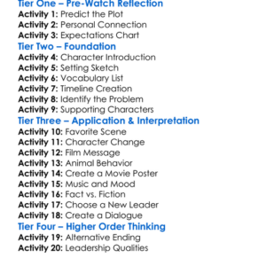 Leader Of The Pack 2012 Worksheet Activity Booklet