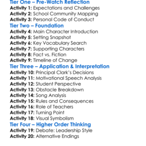 Lean On Me Worksheet Activity Booklet