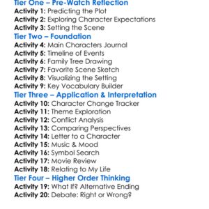 Legends Of The Fall 1994 Worksheet Activity Booklet