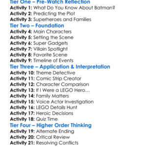 Lego Dc Batman Family Matters 2019 Worksheet Activity Booklet