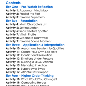 Lego Dc Comics Super Heroes Aquaman Worksheet Activity Booklet