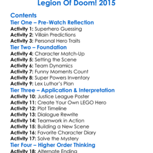 Lego Dc Comics Super Heroes Justice League Worksheet Activity Booklet