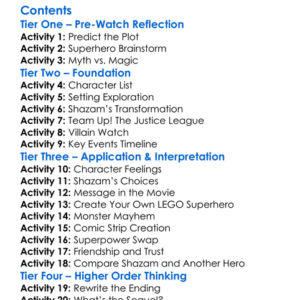 Lego Dc Shazam Magic And Monsters 2020 Worksheet Activity Booklet