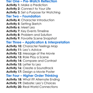 Leo Worksheet Activity Booklet