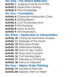 Lets Start A Cult 2024 Worksheet Activity Booklet