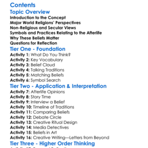 Life After Death And Beliefs About The Afterlife Worksheet Activity Booklet