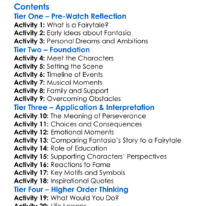 Life Is Not A Fairytale The Fantasia Barrino Story 2006 Worksheet Activity Booklet