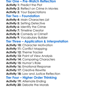 Life Of Crime 2013 Worksheet Activity Booklet