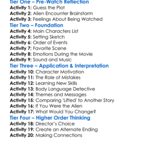 Lifted 2006 Worksheet Activity Booklet