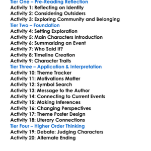 Light In August William Faulkner Worksheet Activity Booklet