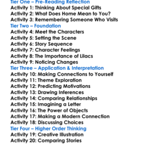 Lilacs Kate Chopin Worksheet Activity Booklet