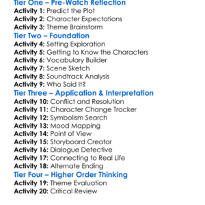 Little Death 2024 Worksheet Activity Booklet