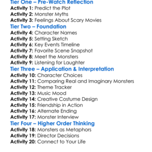 Little Monsters Worksheet Activity Booklet