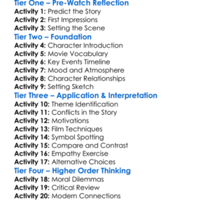 Lolita 1997 Worksheet Activity Booklet