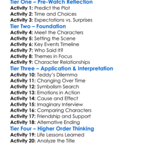 Long Story Short 2021 Worksheet Activity Booklet