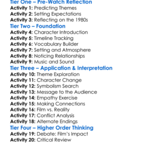 Longtime Companion 1989 Worksheet Activity Booklet