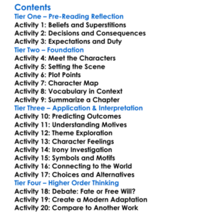 Lord Arthur Saviles Crime Oscar Wilde Worksheet Activity Booklet