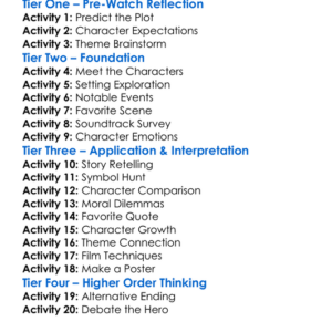 Lord Finn 2019 Worksheet Activity Booklet