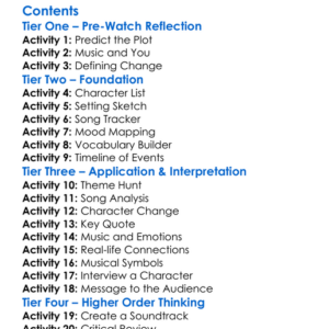Louder The Soundtrack Of Change 2024 Worksheet Activity Booklet