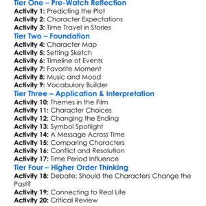 Love Across Time 2024 Worksheet Activity Booklet