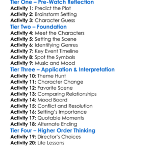 Love At Sunset Terrace 2020 Worksheet Activity Booklet