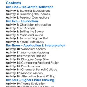 Love Is The Devil Study For A Portrait Of Francis Bacon 1998 Worksheet Activity Booklet