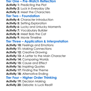 Luck Worksheet Activity Booklet