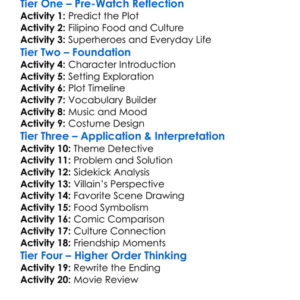 Lumpia With A Vengeance 2020 Worksheet Activity Booklet