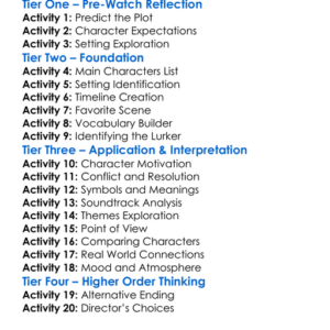 Lurker 2025 Worksheet Activity Booklet