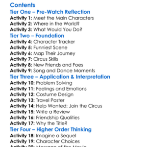 Madagascar 3 Europes Most Wanted 2012 Worksheet Activity Booklet