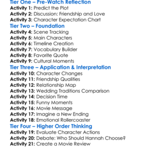 Made Of Honor 2008 Worksheet Activity Booklet