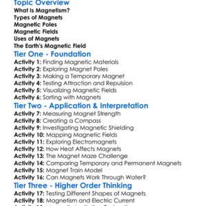 Magnetism And Magnets Worksheet Activity Booklet