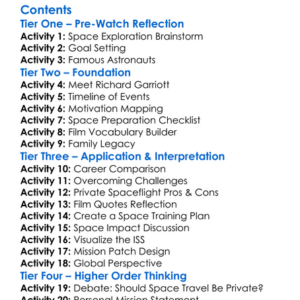 Man On A Mission Richard Garriotts Road To The Stars 2010 Worksheet Activity Booklet