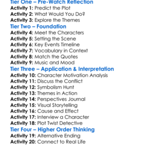 Man With No Past 2025 Worksheet Activity Booklet