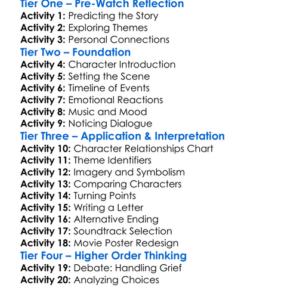 Manchester By The Sea 2016 Worksheet Activity Booklet