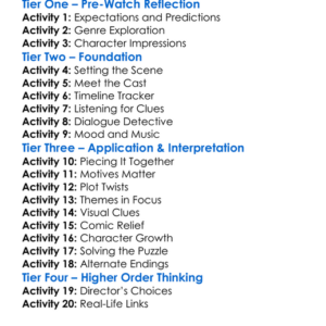 Manhattan Murder Mystery 1993 Worksheet Activity Booklet