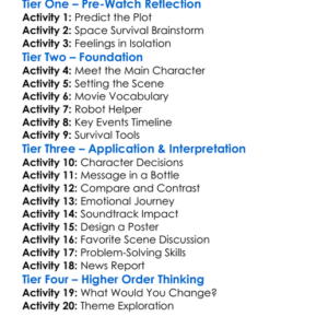 Marooned 2019 Worksheet Activity Booklet
