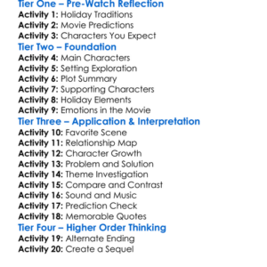 Marry Me At Christmas 2017 Worksheet Activity Booklet