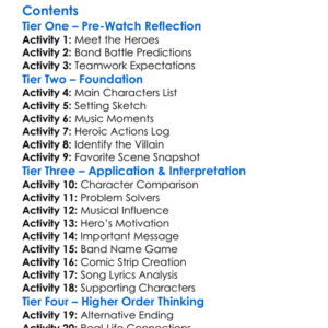 Marvel Rising Battle Of The Bands 2019 Worksheet Activity Booklet