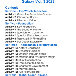Marvel Studios Assembled The Making Of The Guardians Of The Galaxy Vol 3 2023 Worksheet Activity Booklet