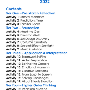 Marvel Studios Assembled The Making Of Thor Love And Thunder 2022 Worksheet Activity Booklet
