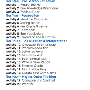 Maya The Bee The Honey Games Worksheet Activity Booklet