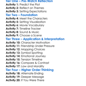 Mean Dreams 2016 Worksheet Activity Booklet