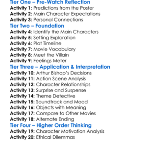 Mechanic Resurrection 2016 Worksheet Activity Booklet
