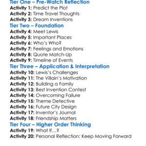 Meet The Robinsons Worksheet Activity Booklet