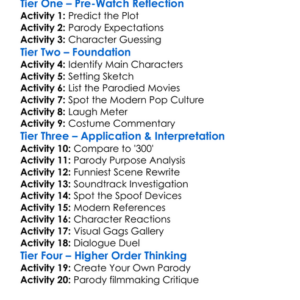 Meet The Spartans 2008 Worksheet Activity Booklet