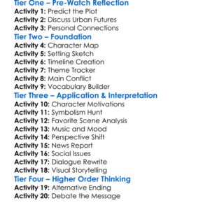 Megalopolis 2024 Worksheet Activity Booklet