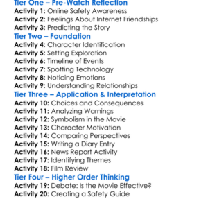 Megan Is Missing 2011 Worksheet Activity Booklet